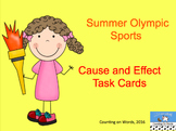 Summer Olympic Cause and Effect Task Cards
