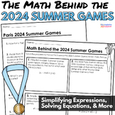 Summer Olympics 2024 Math Worksheets