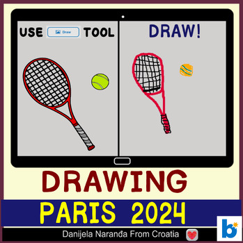 Preview of Summer Olympic Games Paris 2024 Drawing Boom™ Cards