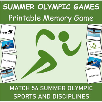 Preview of Summer Olympics Memory Game | 7 Printable Versions