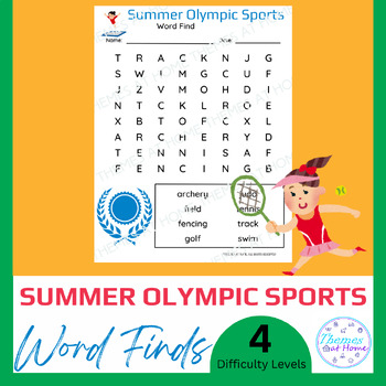 Preview of Summer Olympic Sports Word Finds