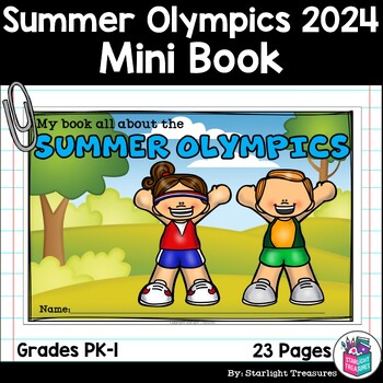 Preview of Summer Games 2024 Mini Book for Early Readers