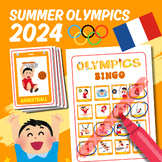 Summer Olympics 2024 Bingo Game for K-6