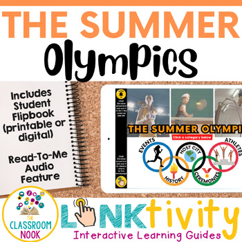 Preview of Summer Olympics 2024 LINKtivity® | Digital Activity, Worksheet, Lesson Plan