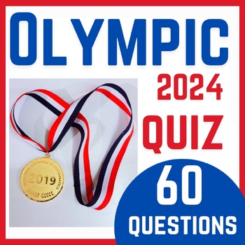Preview of Olympics 2024 Quiz game, end of year activity for Summer School