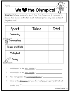 summer olympics math activities and games by teaching in