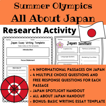 Preview of Summer Olympics All About Japan Research Activity