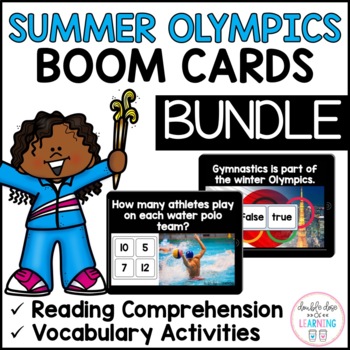 Preview of Summer Olympics BOOM CARDS™ BUNDLE for Distance Learning