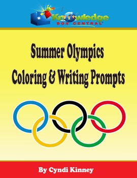 Preview of Summer Olympics Coloring & Writing Prompts