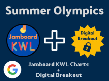 Preview of Summer Olympics Digital Bundle (Jamboard KWL, Digital Breakout, Paris 2024)