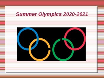 Summer Olympics Japan Presentation by Smiling Students Lesson Plans