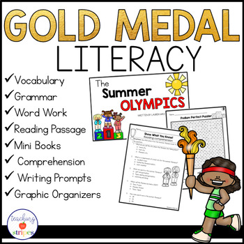 Preview of Summer Sports Word Work and Reading Comprehension: Gold Medal Literacy