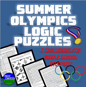 Preview of Summer Olympics Logic Puzzles Set