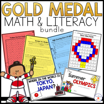 Preview of Summer Sports Math and Literacy Bundle