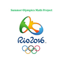 Summer Olympics Math Project with QR Codes