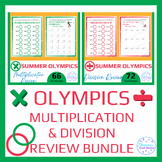 Summer Olympics Multiplication & Division Review Worksheet