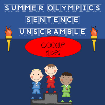Preview of Summer Olympics Sentence Unscramble