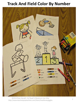 track and field coloring pages