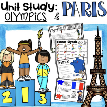 Preview of Summer Olympics Unit Study | France Country and Culture Study