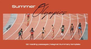 Preview of Summer Olympics _ Reading Passages _ Magnet Summary *One per student*