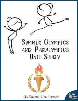 Preview of Summer Olympics and Paralympics Unit Study (Plus Easel Activity)