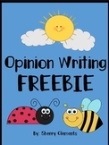 Summer Opinion Writing FREEBIE | Insects