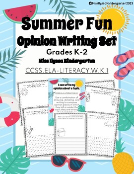 Preview of Summer Opinion Writing Set