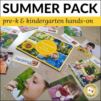 Preview of Summer Early Learning Pack Montessori