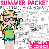Summer Packet for 1st Graders {Worksheets, Checklists, Act