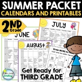 Summer Packet 2nd Grade 2024 w/  Activity Calendar ~ Get R