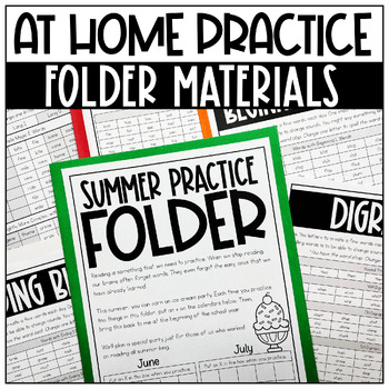 Preview of Summer Packet & Activities to Practice Reading at the End of the Year