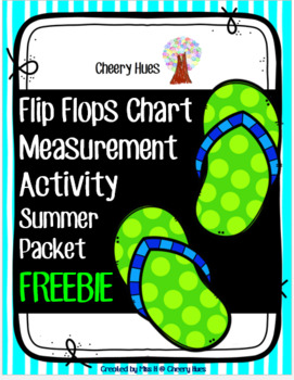 Preview of Summer Packet - FLIP FLOPS Measurement Activity Freebie