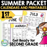 Summer Packet 1st Grade Summer Activity Calendar Ready for