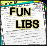 Summer Packet Fun like Summer Mad Libs ™ Kids School Activ