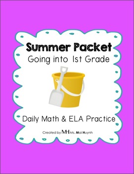Preview of Summer Packet - Going into 1st Grade