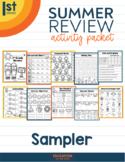 Summer Packet NO PREP Review for 1st Grade | Freebie
