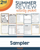 Summer Packet NO PREP Review for 2nd Grade | Freebie