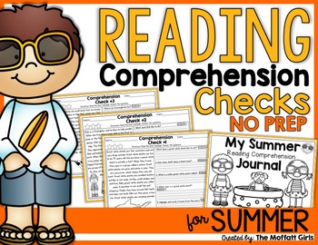Preview of Summer Packet Reading Comprehension Checks