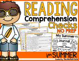 Summer Packet Reading Comprehension Checks