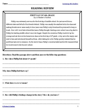 Summer Packet Grades 4-6 Sample FREEBIE by A Thinker's Toolbox | TpT