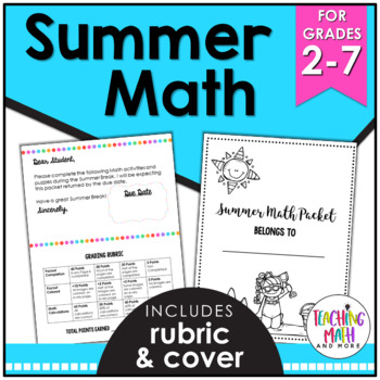 Preview of Summer Packet | Summer Math Activities