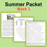 Summer Packet - Week 1