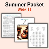 Summer Packet - Week 11