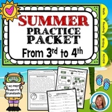 3rd Grade Summer Packet for  3rd Grade to 4th Grade