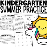 Kindergarten Summer Packet with Decodable Passages Compreh