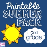 Summer Packet for Second Grade | NO PREP