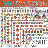 Summer Page Borders and Frames Clip art