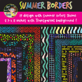Summer Page borders and Frames Clip Art