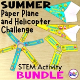 Summer Paper Airplane and Helicopter Challenge STEM Activi
