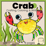 Summer Paper Crab: Crafting, Coloring, & Writing w/ Video 